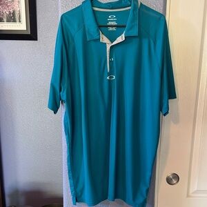 Oakley Men's Teal Polo Shirt